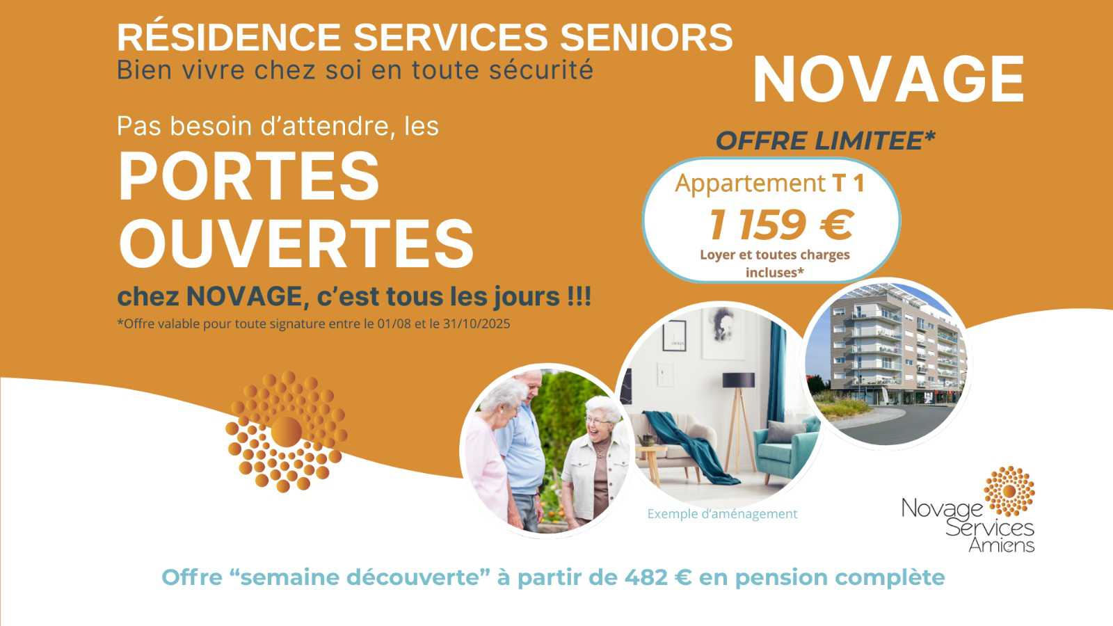 Résidence Services Seniors Novage - Bien vivr chez soi en toute sécurité - Promo, offre découverte : contactez-nous ! 