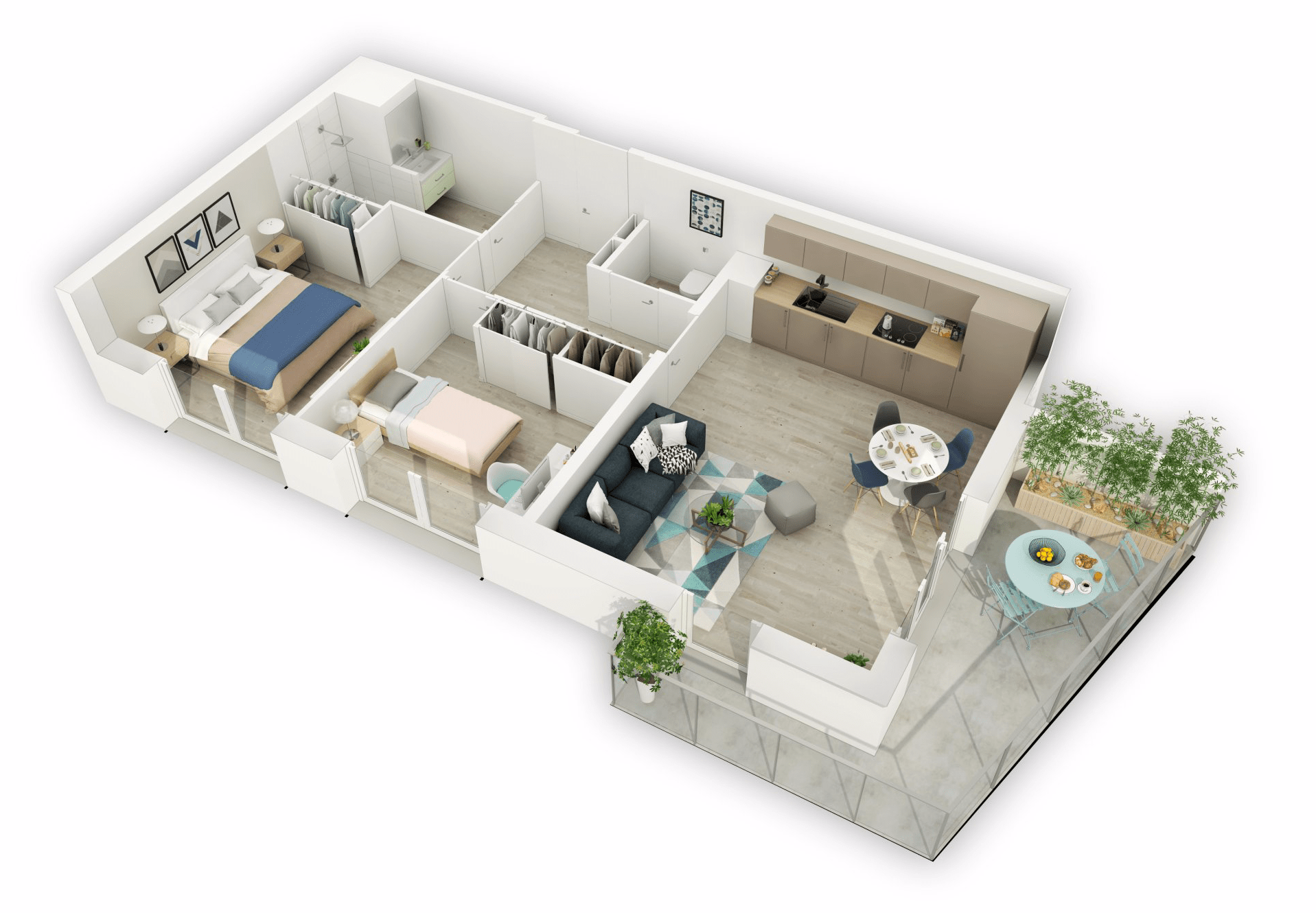 Appartement T3 - Résidence services seniors Amiens